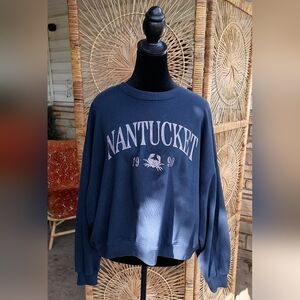 Hollister Nantucket Navy Blue Sweatshirt_Large